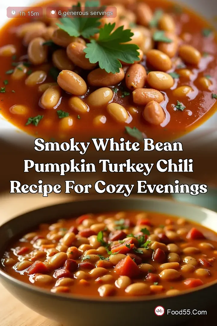 Smoky White Bean Pumpkin Turkey Chili Recipe for Cozy Evenings