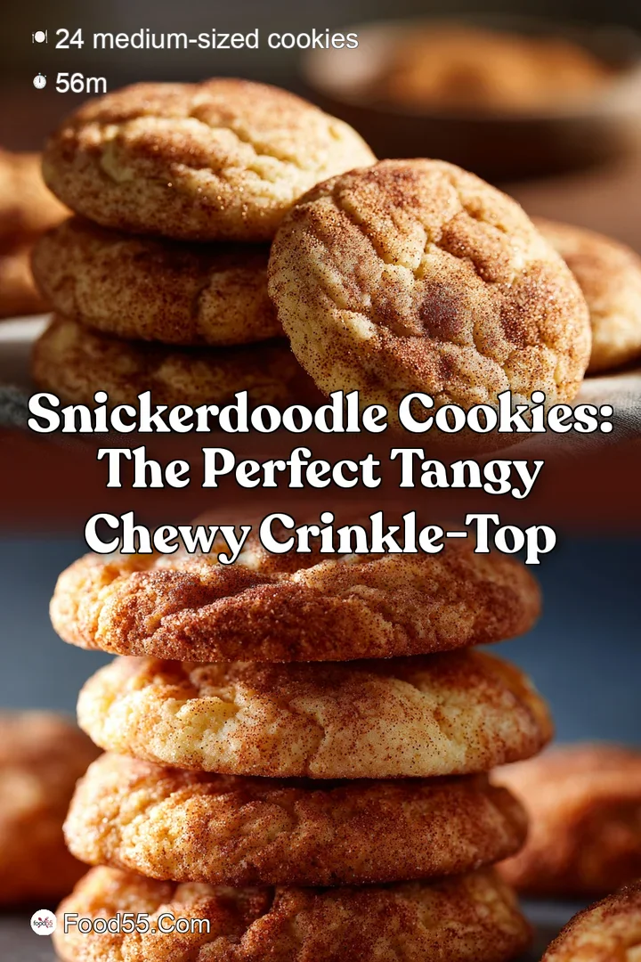 Snickerdoodle Cookies: The Perfect Tangy Chewy Crinkle-Top