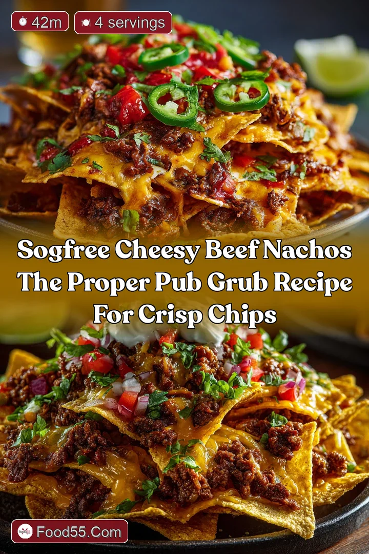 SogFree Cheesy Beef Nachos The Proper Pub Grub Recipe for Crisp Chips
