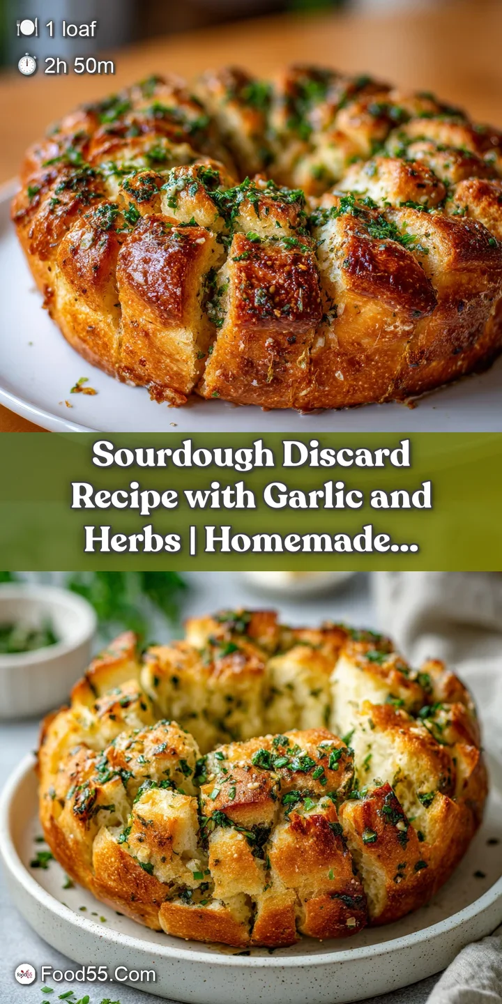 Close-up of a warm, golden-brown sourdough crust with visible air pockets and herb flecks.