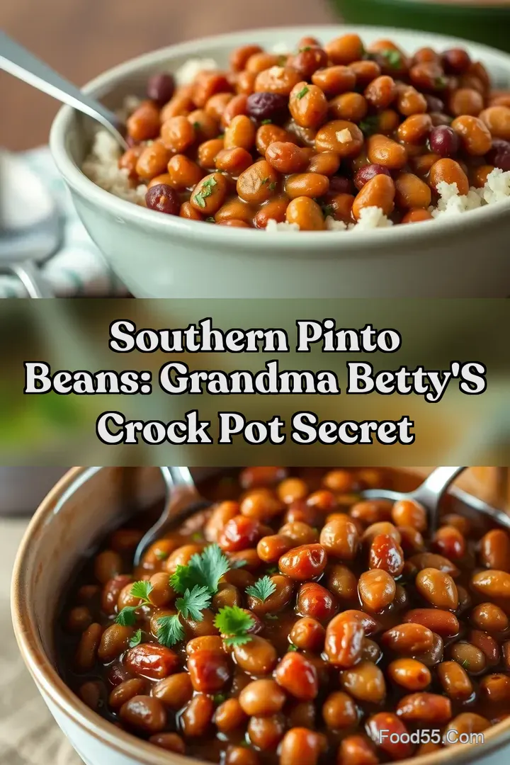 Southern Pinto Beans: Grandma Betty' s Crock Pot Secret : PIN FOR LATER Southern Pinto Beans: Grandma Betty' s Crock Pot Secret