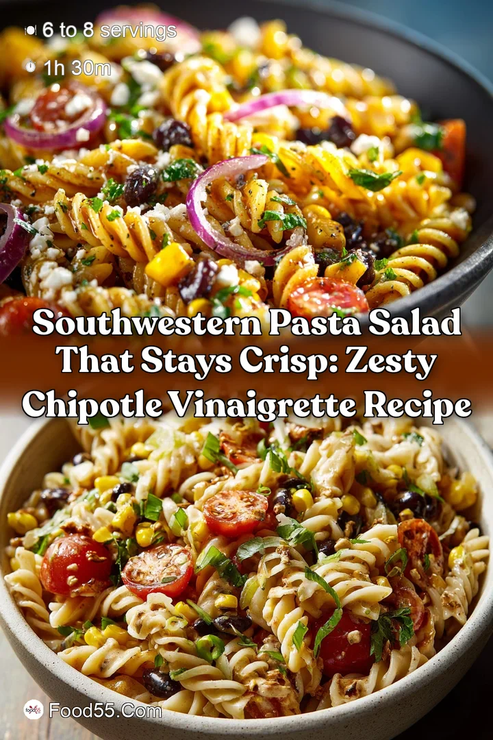 Southwestern Pasta Salad That Stays Crisp: Zesty Chipotle Vinaigrette Recipe