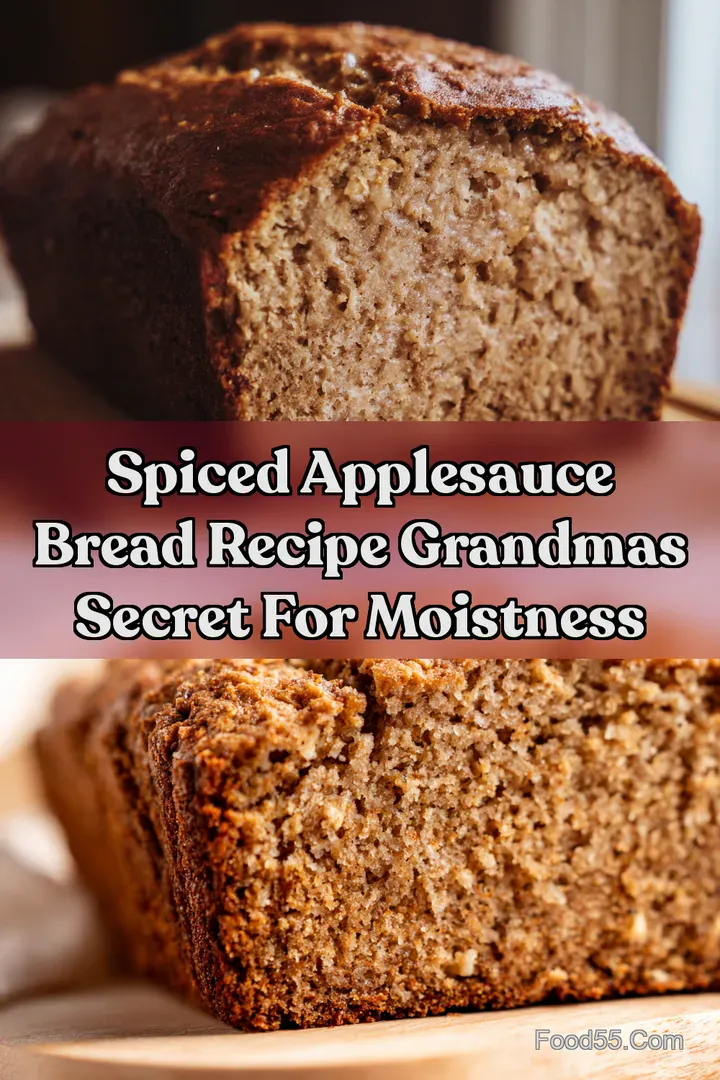 Spiced Applesauce Bread Recipe Grandmas Secret for Moistness