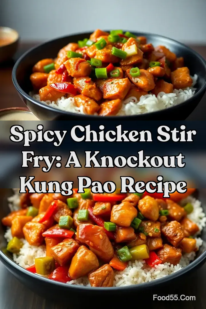 Spicy Chicken Stir Fry: A Knockout Kung Pao Recipe : PIN FOR LATER Spicy Chicken Stir Fry: A Knockout Kung Pao Recipe