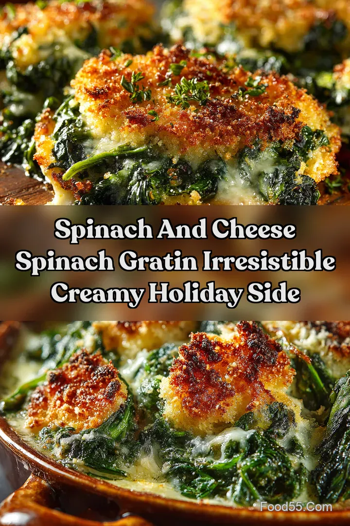 Spinach And Cheese Spinach Gratin Irresistible Creamy Holiday Side