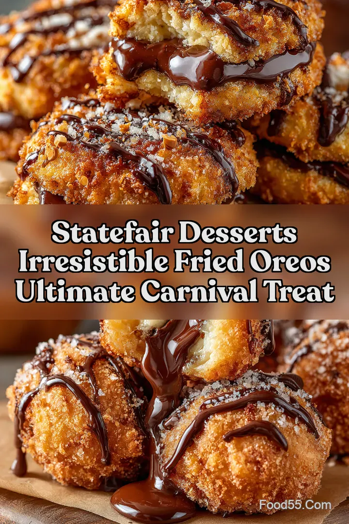 StateFair Desserts Irresistible Fried Oreos Ultimate Carnival Treat