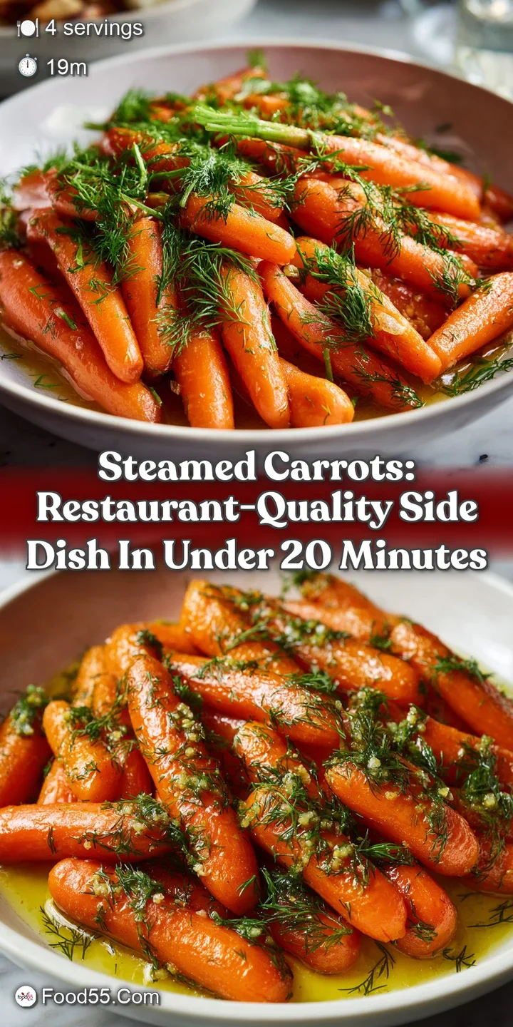 Steamed Carrots: Restaurant-Quality Side Dish in Under 20 Minutes