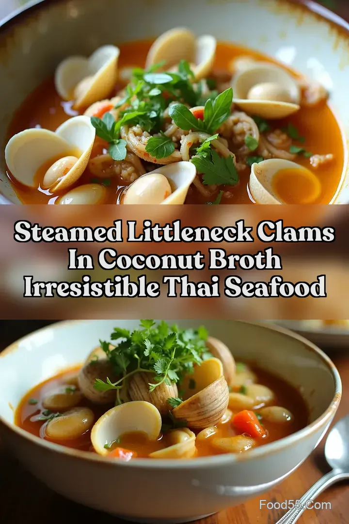 Steamed Littleneck Clams in Coconut Broth Irresistible Thai Seafood