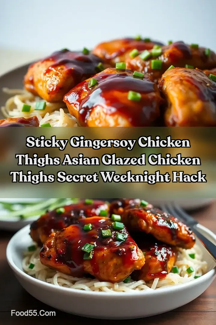 Sticky GingerSoy Chicken Thighs Asian Glazed Chicken Thighs Secret Weeknight Hack