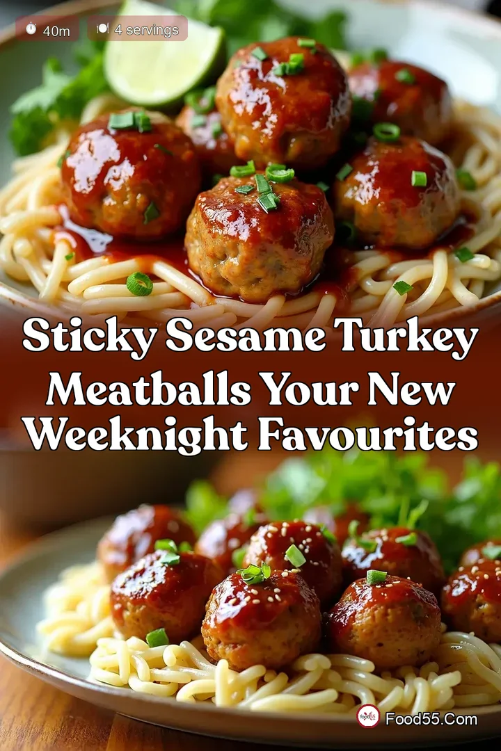 Sticky Sesame Turkey Meatballs Your New Weeknight Favourites