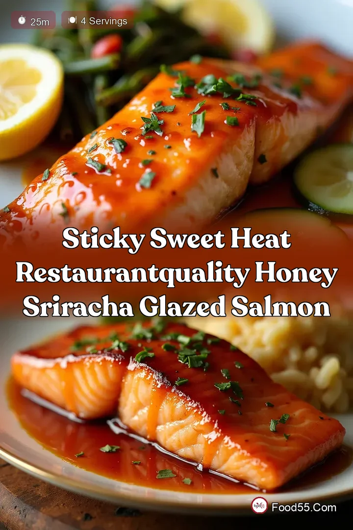 Sticky Sweet Heat RestaurantQuality Honey Sriracha Glazed Salmon