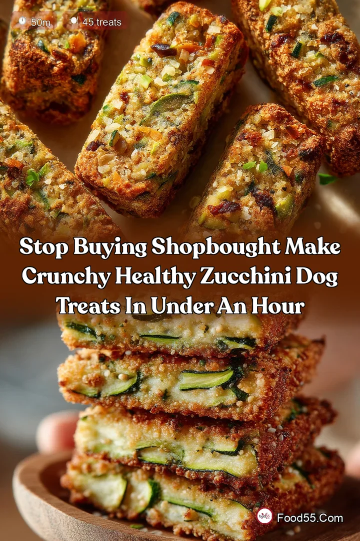 Stop buying shopbought Make crunchy healthy Zucchini Dog Treats in under an hour