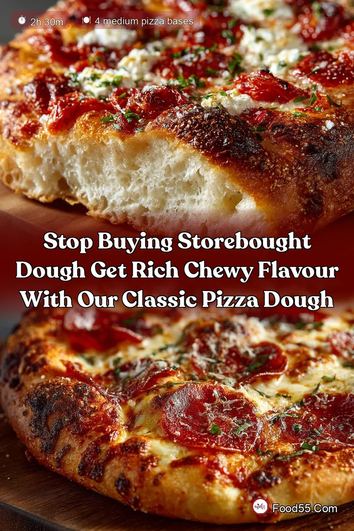 Stop Buying StoreBought Dough Get Rich Chewy Flavour with Our Classic Pizza Dough