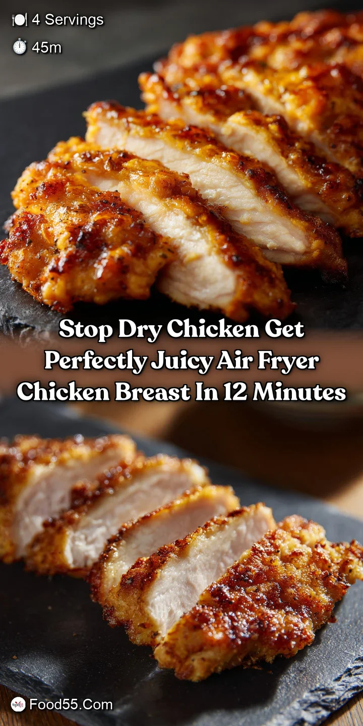 Stop Dry Chicken Get Perfectly Juicy Air Fryer Chicken Breast in 12 Minutes