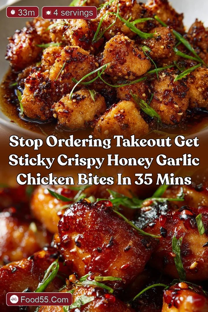 Stop Ordering Takeout Get Sticky Crispy Honey Garlic Chicken Bites in 35 Mins