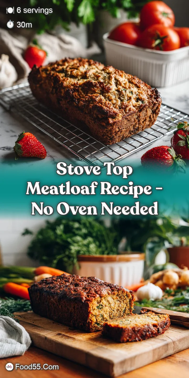 Close-up of moist meatloaf showing the savory texture and the caramelized, tangy tomato topping. Delicious!