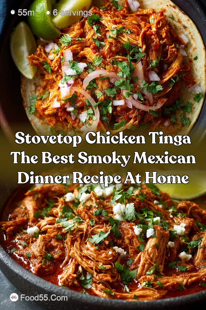Stovetop Chicken Tinga The Best Smoky Mexican Dinner Recipe at Home