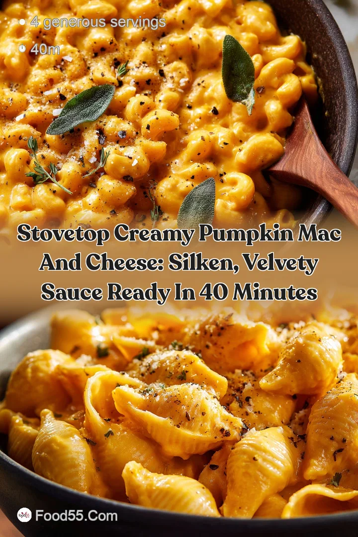 Stovetop Creamy Pumpkin Mac and Cheese: Silken Velvety Sauce Ready in 40 Minutes