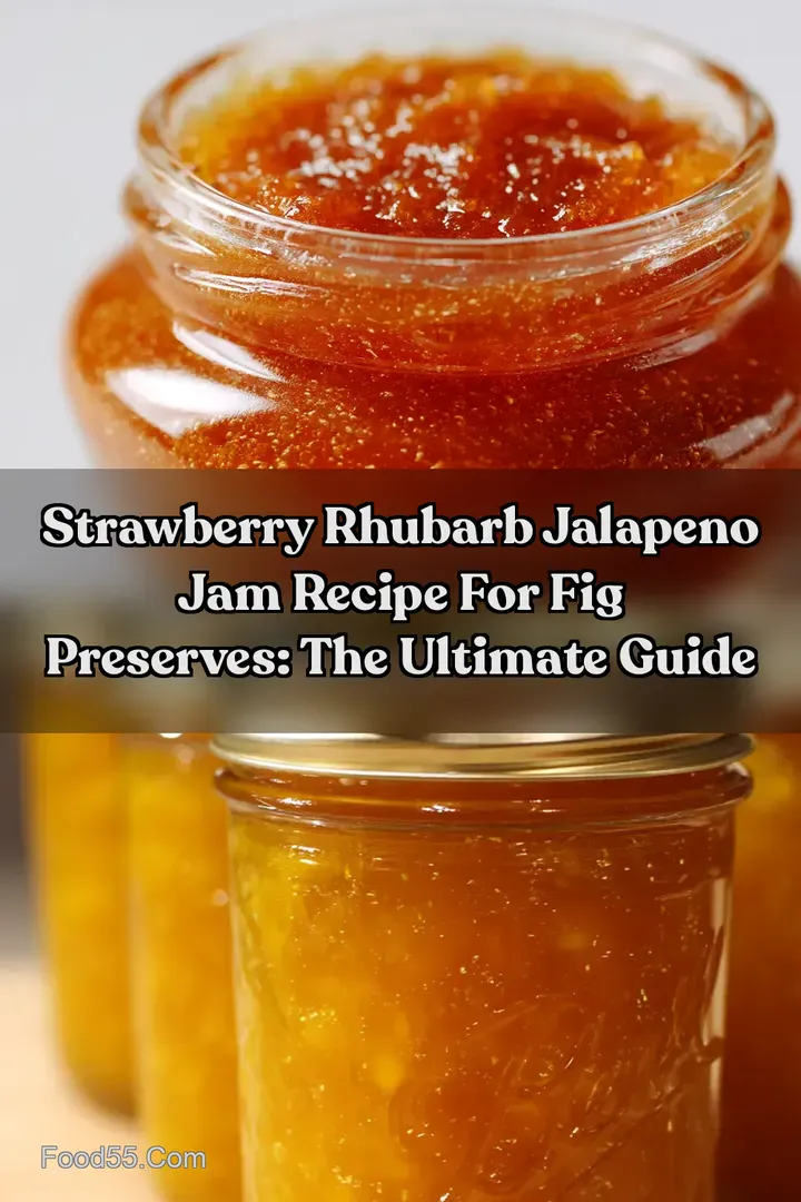 Strawberry Rhubarb Jalapeno Jam recipe for fig preserves: The Ultimate Guide
