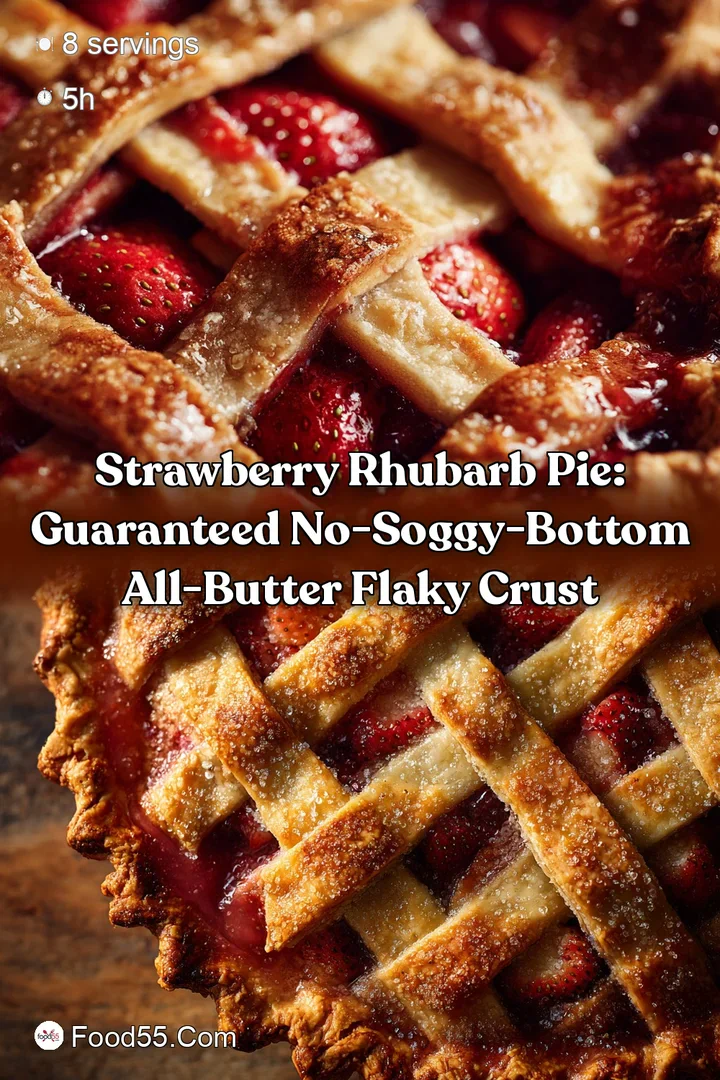 Strawberry Rhubarb Pie: Guaranteed No-Soggy-Bottom All-Butter Flaky Crust