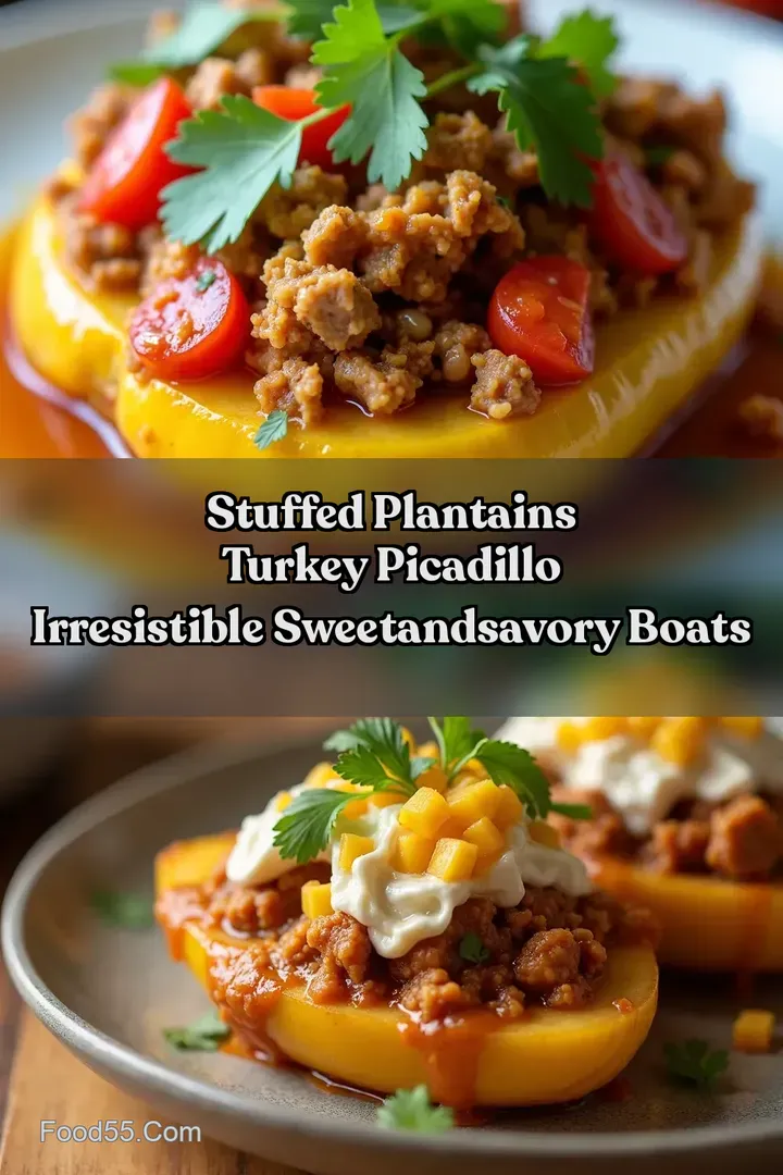 Stuffed Plantains Turkey Picadillo Irresistible SweetandSavory Boats
