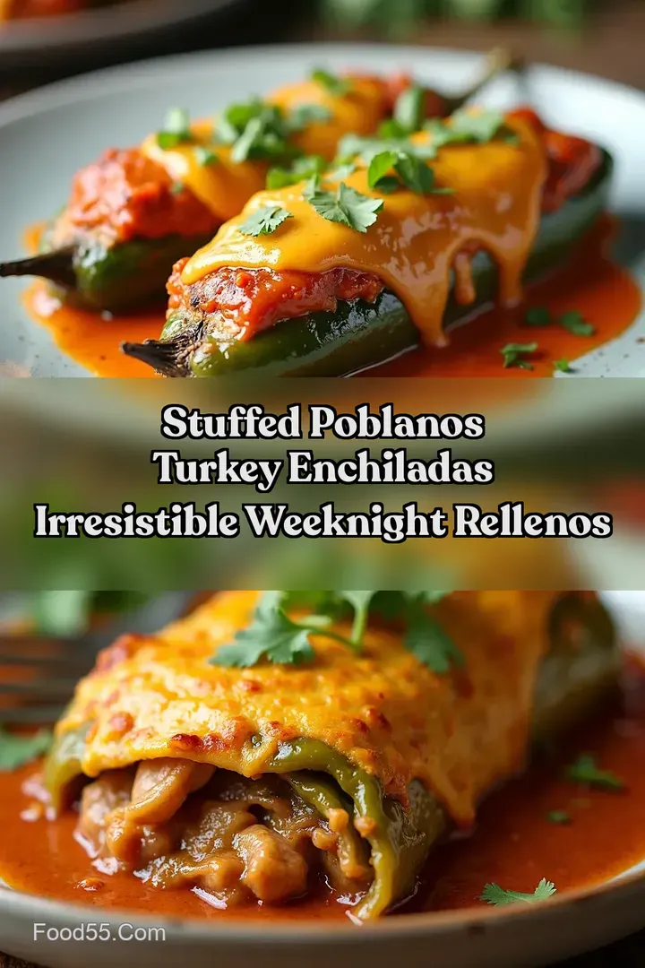 Stuffed Poblanos Turkey Enchiladas Irresistible Weeknight Rellenos
