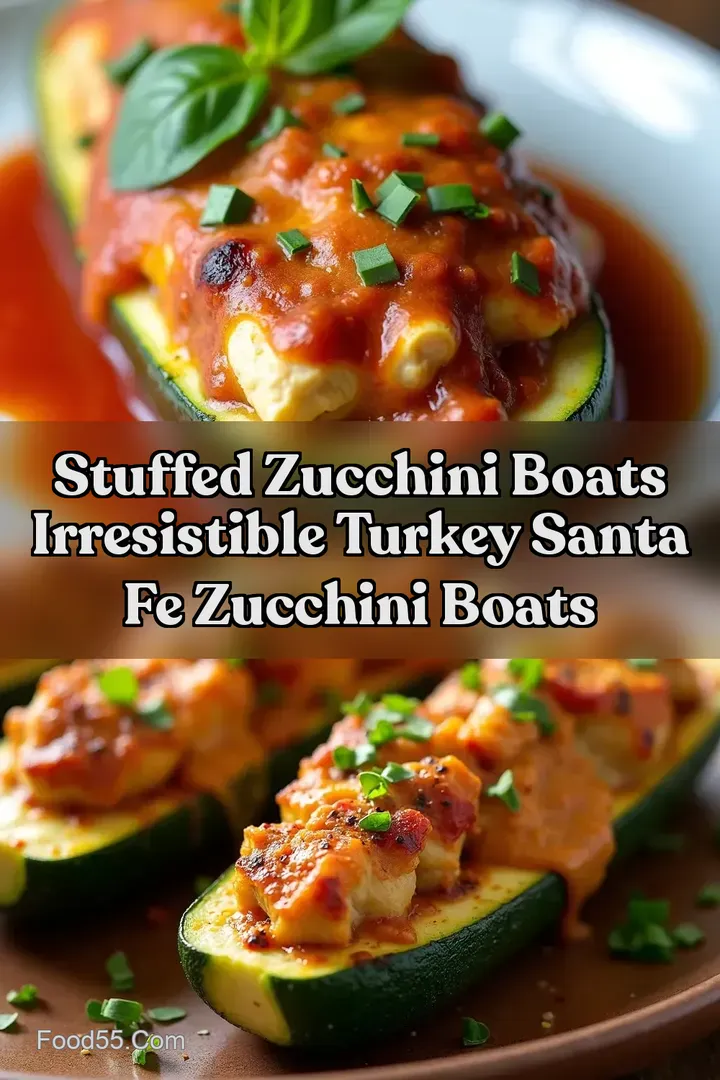 Stuffed Zucchini Boats Irresistible Turkey Santa Fe Zucchini Boats