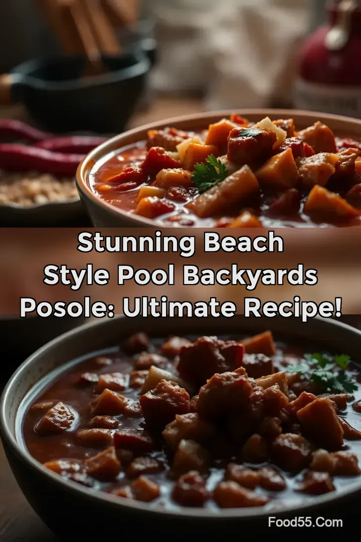 Stunning Beach Style Pool Backyards Posole: Ultimate Recipe! : PIN FOR LATER Stunning Beach Style Pool Backyards Posole: Ultimate Recipe!