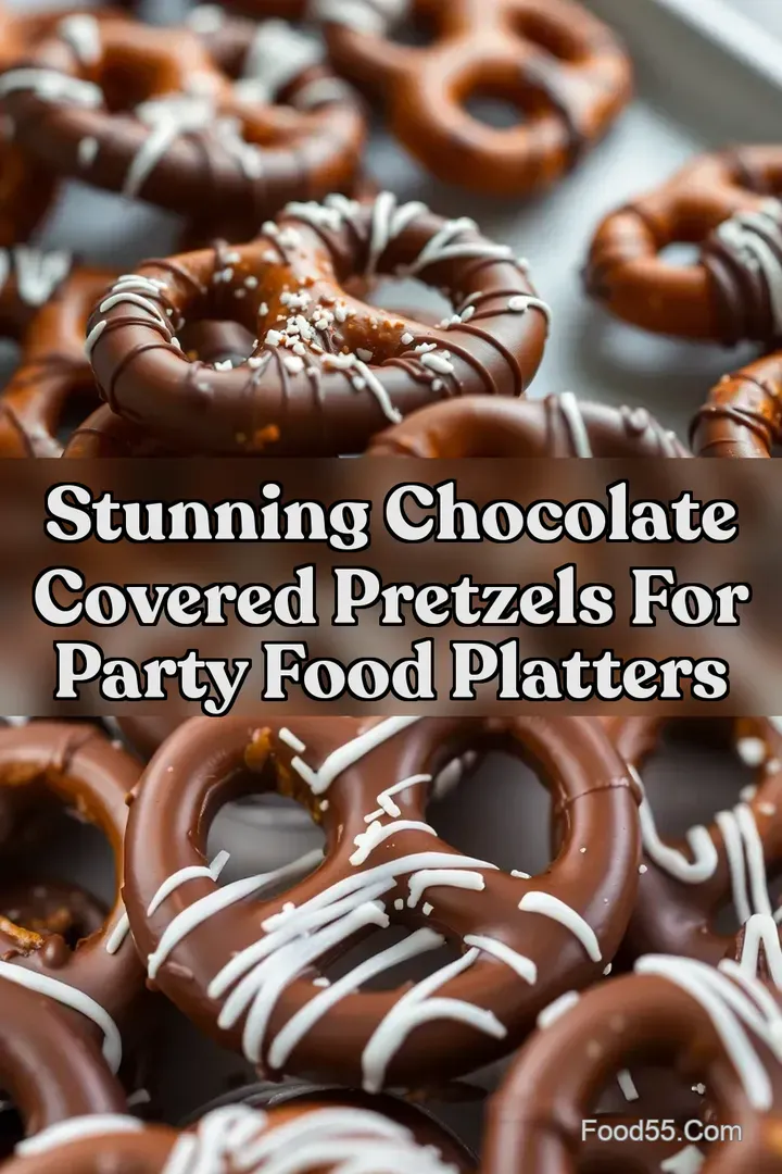 Stunning Chocolate Covered Pretzels For Party Food Platters : PIN FOR LATER Stunning Chocolate Covered Pretzels For Party Food Platters