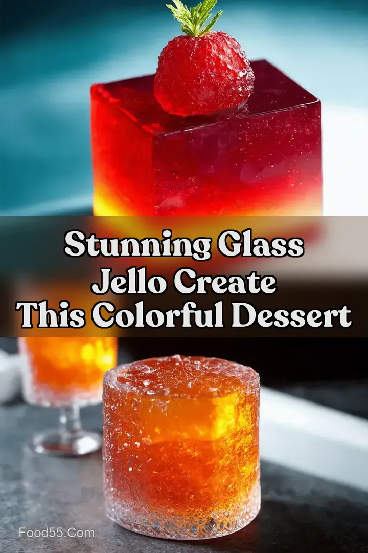 Stunning Glass Jello Create this Colorful Dessert