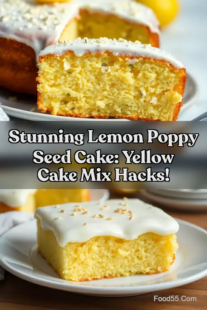 Stunning Lemon Poppy Seed Cake: Yellow Cake Mix Hacks!