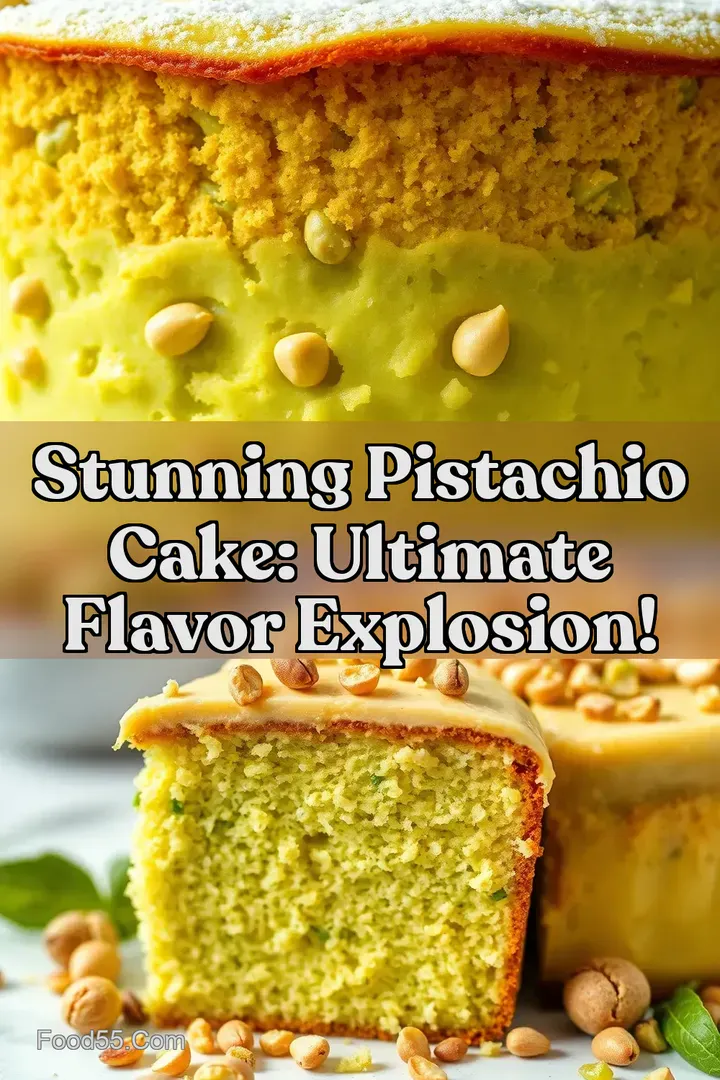 Stunning Pistachio Cake: Ultimate Flavor Explosion! : PIN FOR LATER Stunning Pistachio Cake: Ultimate Flavor Explosion!
