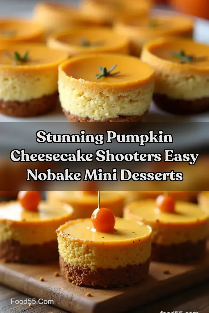 Stunning Pumpkin Cheesecake Shooters Easy NoBake Mini Desserts