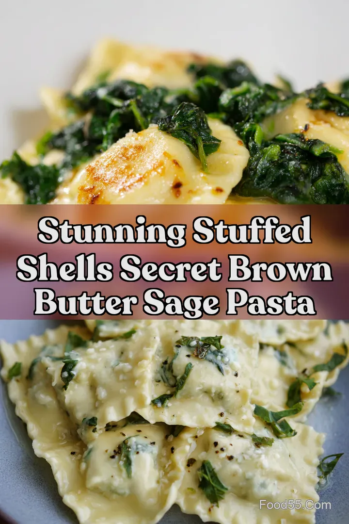 Stunning Stuffed Shells Secret Brown Butter Sage Pasta : PIN FOR LATER Stunning Stuffed Shells Secret Brown Butter Sage Pasta