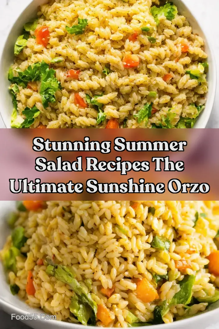 Stunning Summer Salad Recipes The Ultimate Sunshine Orzo