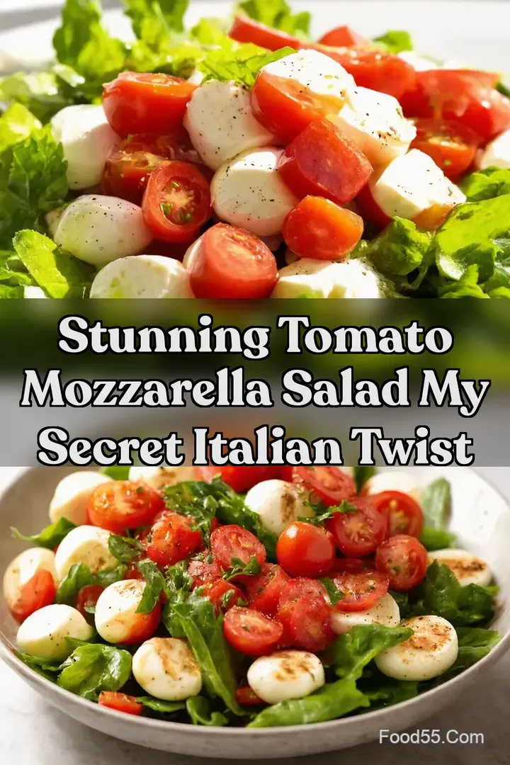 Stunning Tomato Mozzarella Salad My Secret Italian Twist : PIN FOR LATER Stunning Tomato Mozzarella Salad My Secret Italian Twist