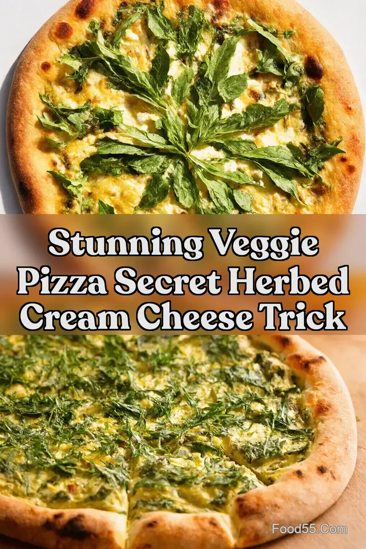 Stunning Veggie Pizza Secret Herbed Cream Cheese Trick : PIN FOR LATER Stunning Veggie Pizza Secret Herbed Cream Cheese Trick