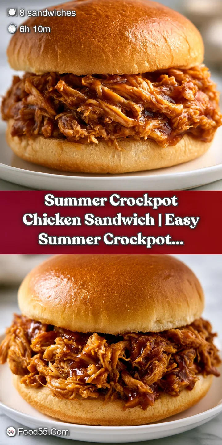 Close-up of tender, glazed shredded chicken dripping with sauce atop a buttery bun with a slice of crisp pickle.
