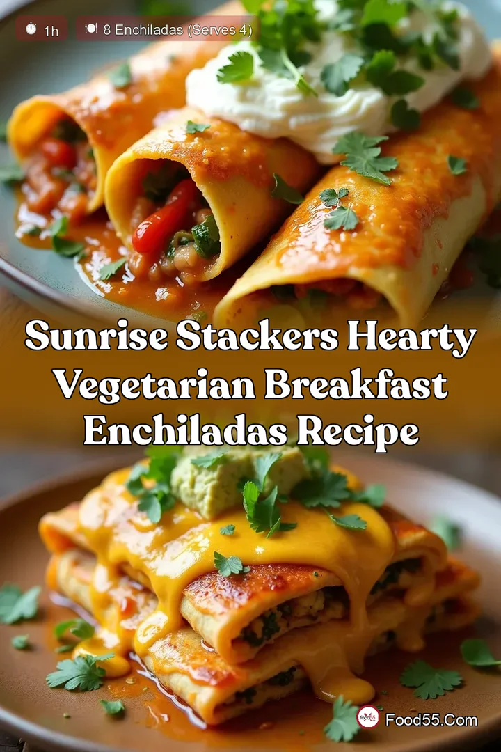Sunrise Stackers Hearty Vegetarian Breakfast Enchiladas Recipe