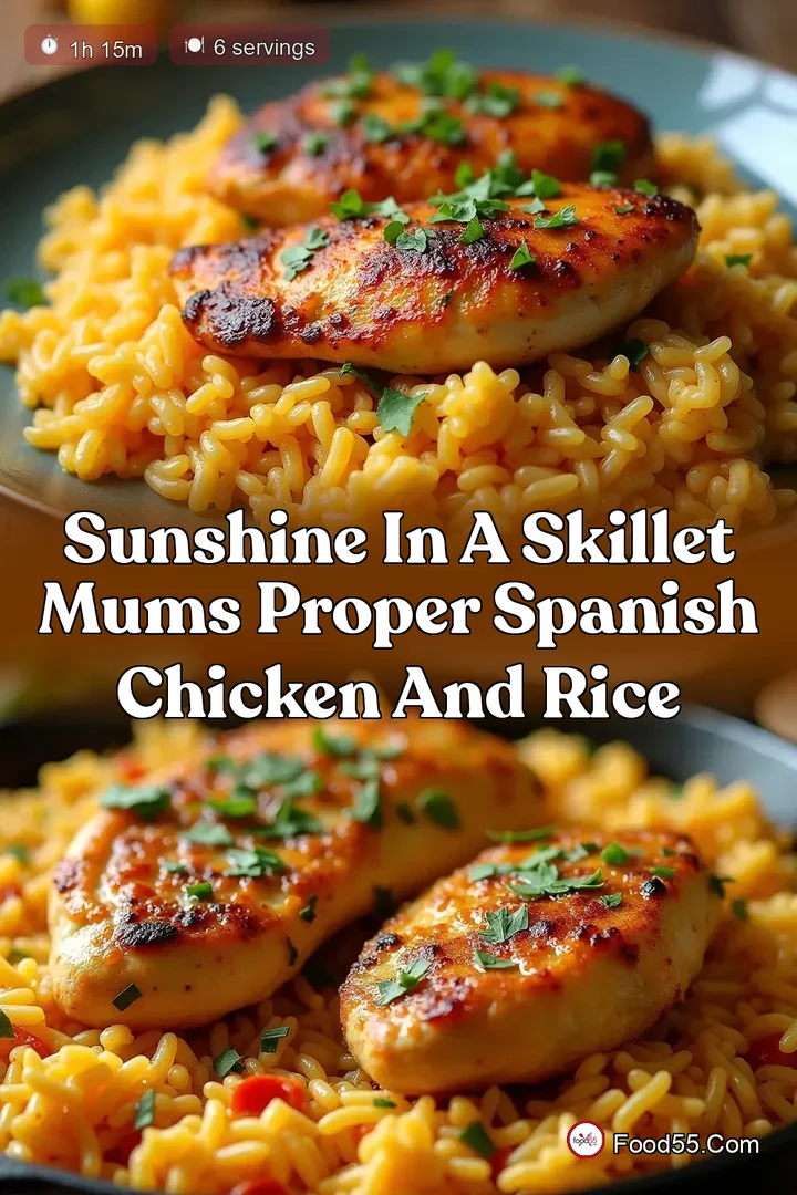 Sunshine in a Skillet Mums Proper Spanish Chicken and Rice