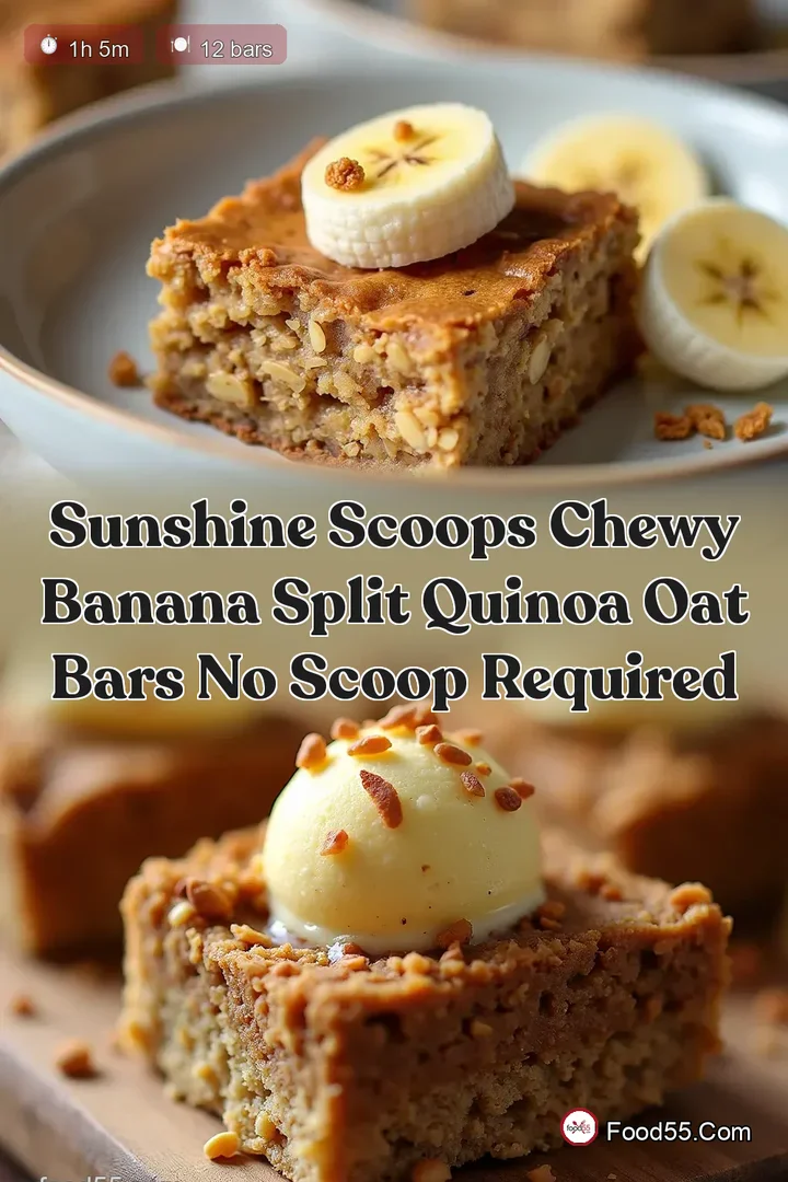 Sunshine Scoops Chewy Banana Split Quinoa Oat Bars No Scoop Required
