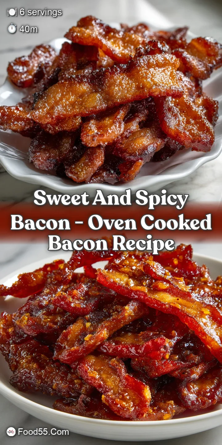 Sweet and Spicy Bacon - Oven Cooked Bacon Recipe