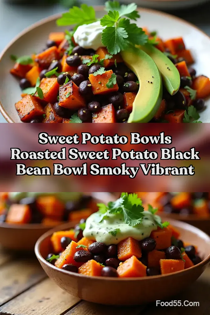 Sweet Potato Bowls Roasted Sweet Potato Black Bean Bowl Smoky Vibrant
