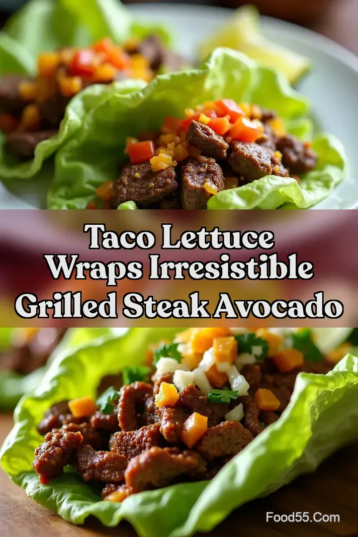 Taco Lettuce Wraps Irresistible Grilled Steak Avocado