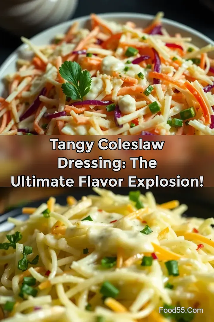Tangy Coleslaw Dressing: The Ultimate Flavor Explosion! : PIN FOR LATER Tangy Coleslaw Dressing: The Ultimate Flavor Explosion!