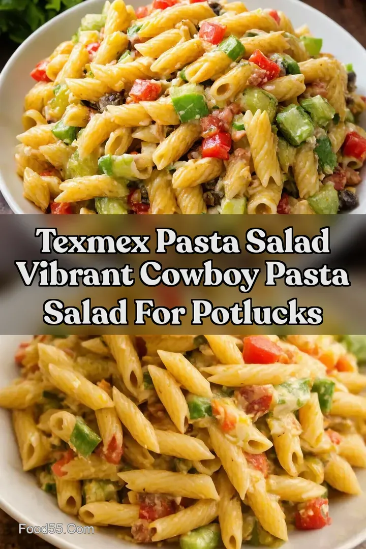 TexMex Pasta Salad Vibrant Cowboy Pasta Salad for Potlucks