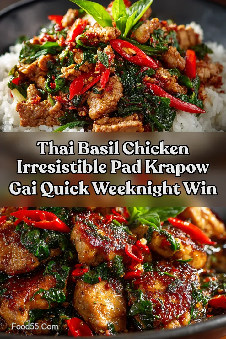 Thai Basil Chicken Irresistible Pad Krapow Gai Quick Weeknight Win