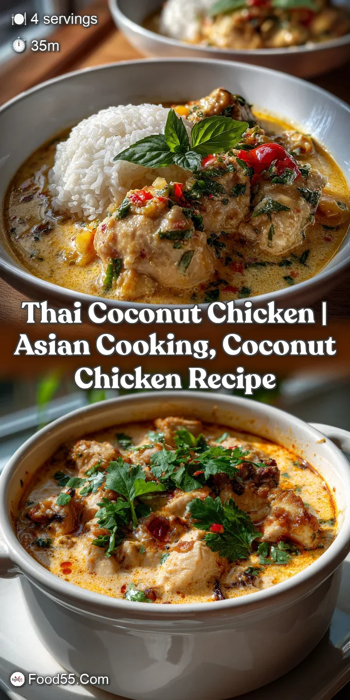 Thai Coconut Chicken | Asian Cooking Coconut Chicken Recipe