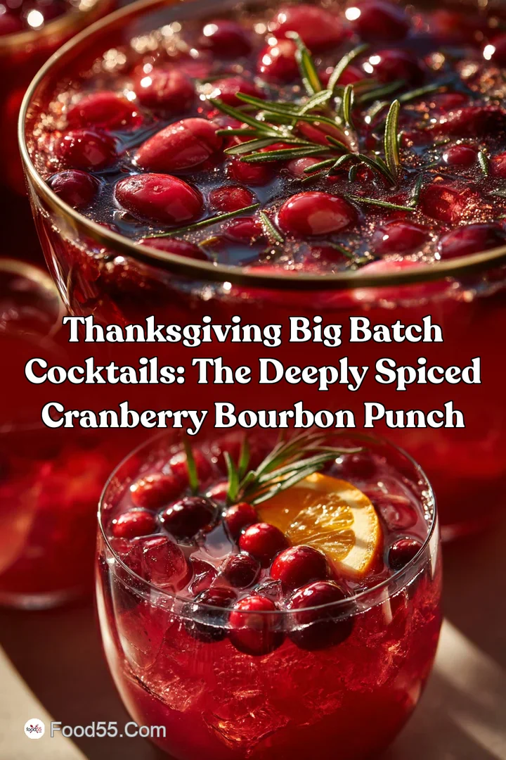 Thanksgiving Big Batch Cocktails: The Deeply Spiced Cranberry Bourbon Punch
