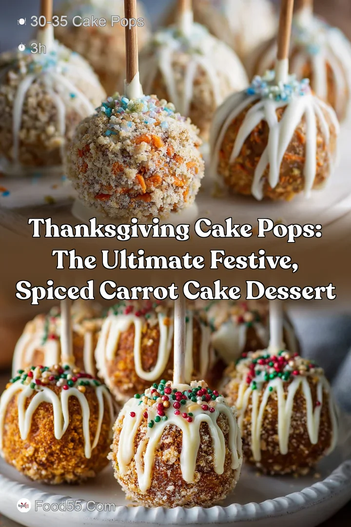 Thanksgiving Cake Pops: The Ultimate Festive Spiced Carrot Cake Dessert